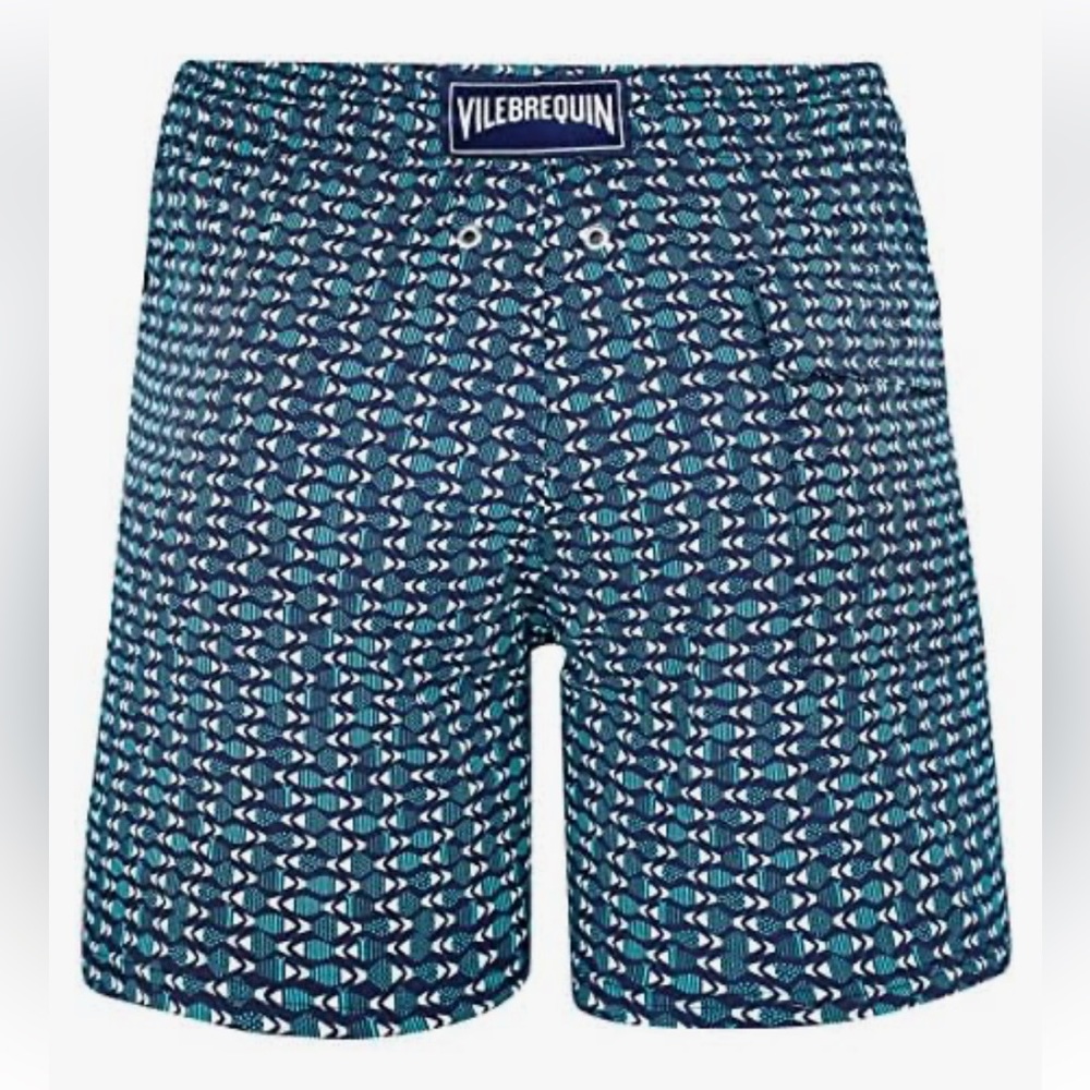 Vilebrequin Geometric Blue Swim Trunks